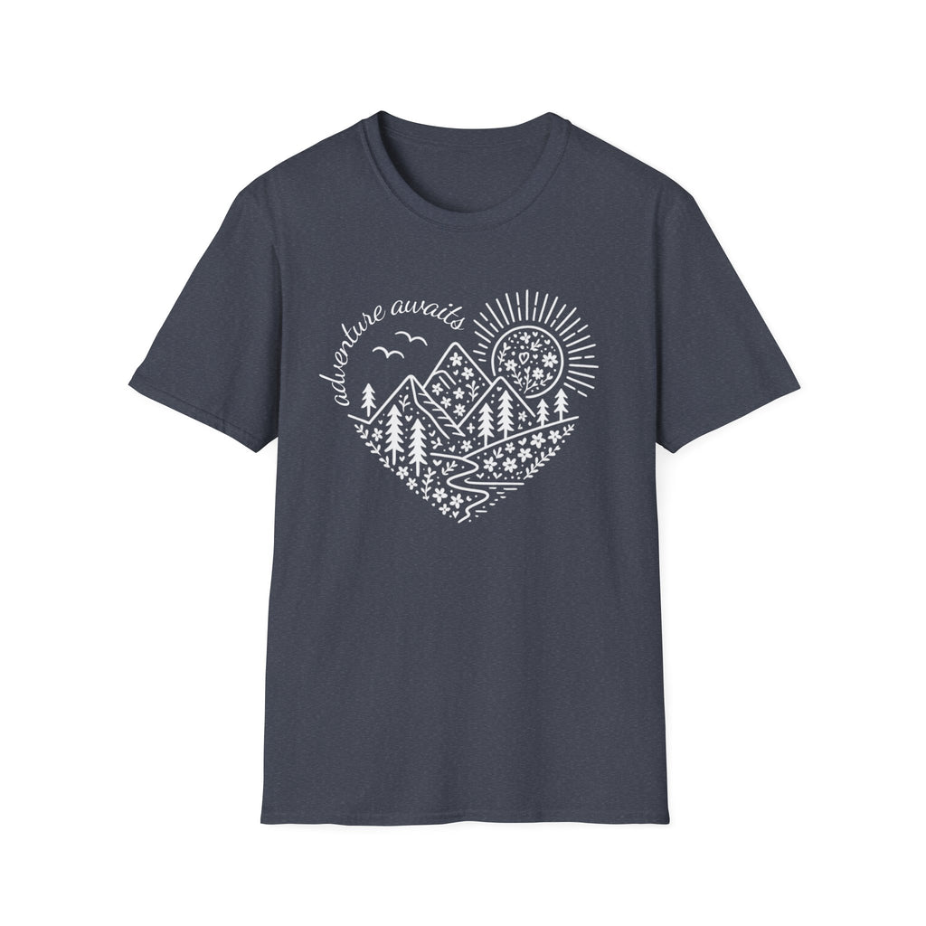 Adventure Awaits Heart T-Shirt