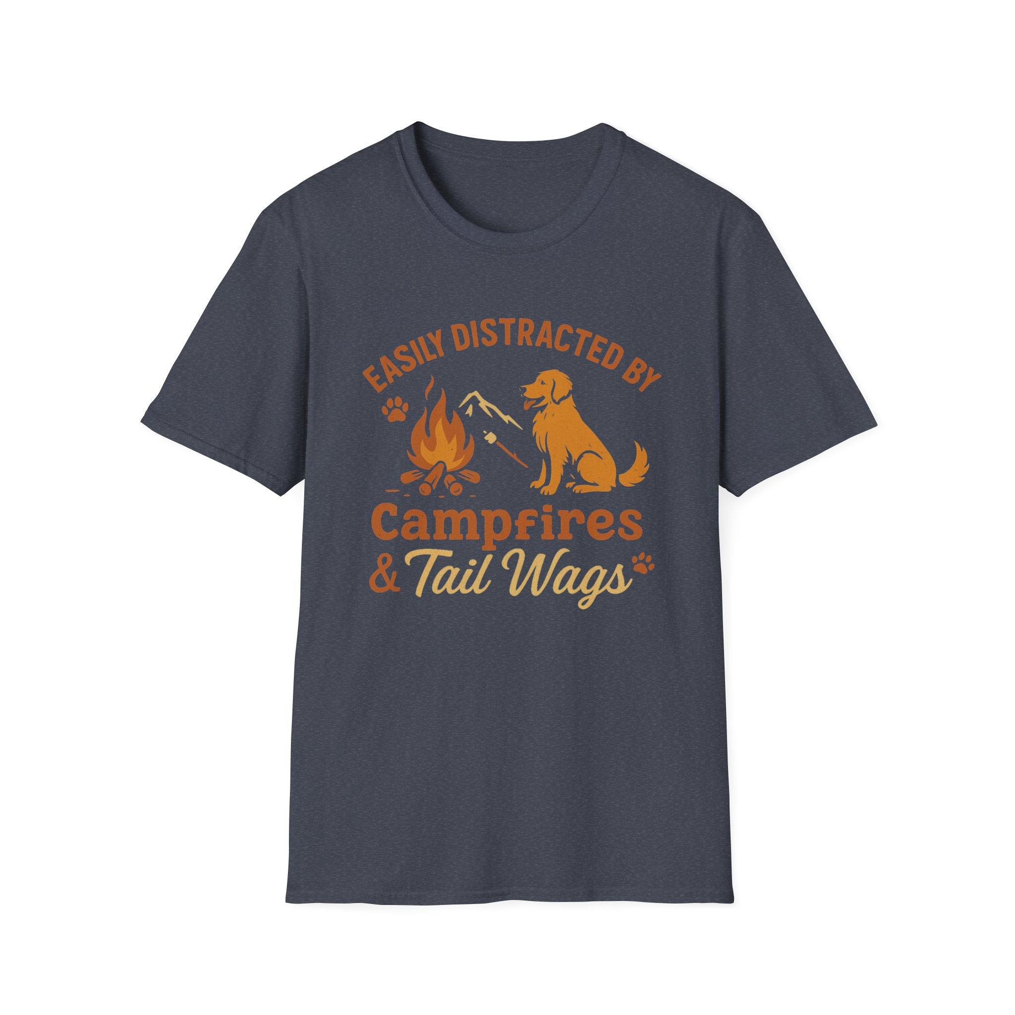 Easily Distracted By Campfires & Tail Wags T-Shirt