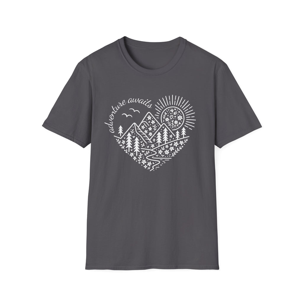 Adventure Awaits Heart T-Shirt