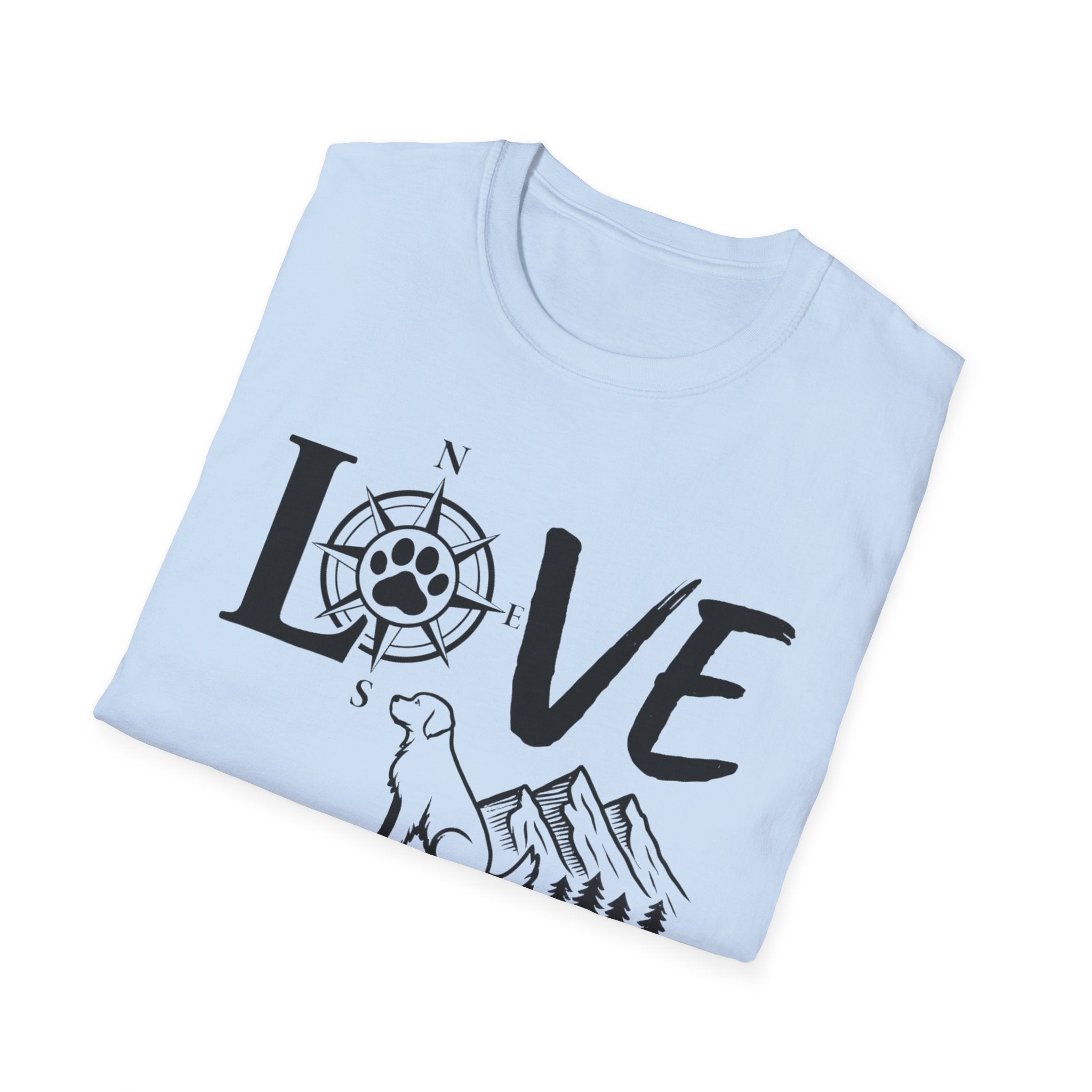 LOVE - Compass Dog T-Shirt