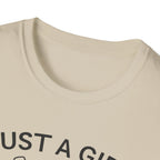 Girl and Dog Chasing Sunsets T-Shirt