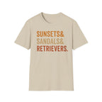 Sunsets & Sandals & Retrievers T-Shirt
