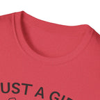 Girl and Dog Chasing Sunsets T-Shirt