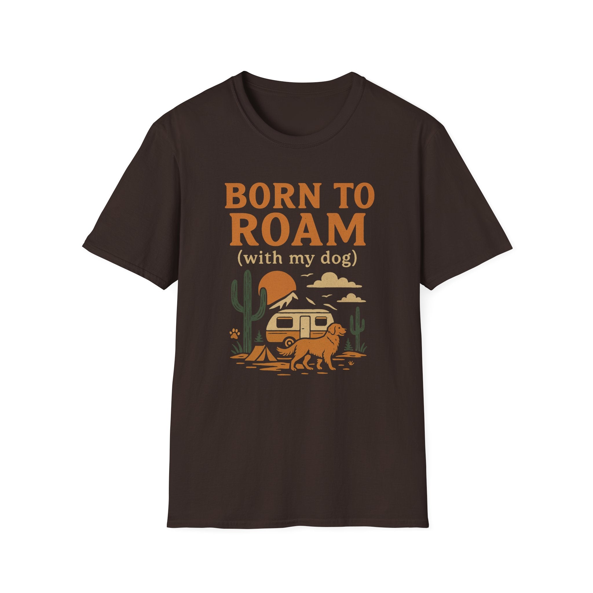 Born To Roam With Dog T-Shirt