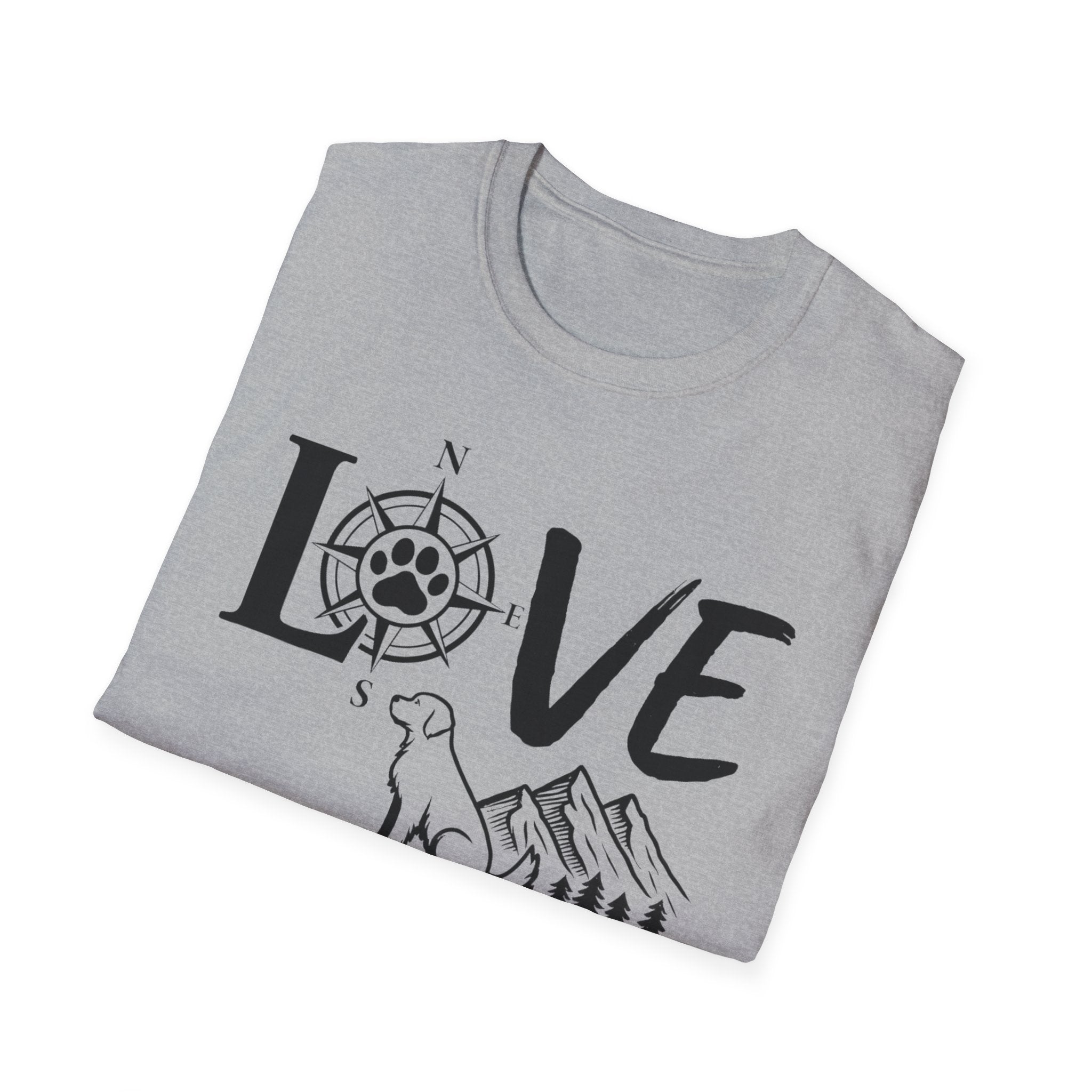 LOVE - Compass Dog T-Shirt