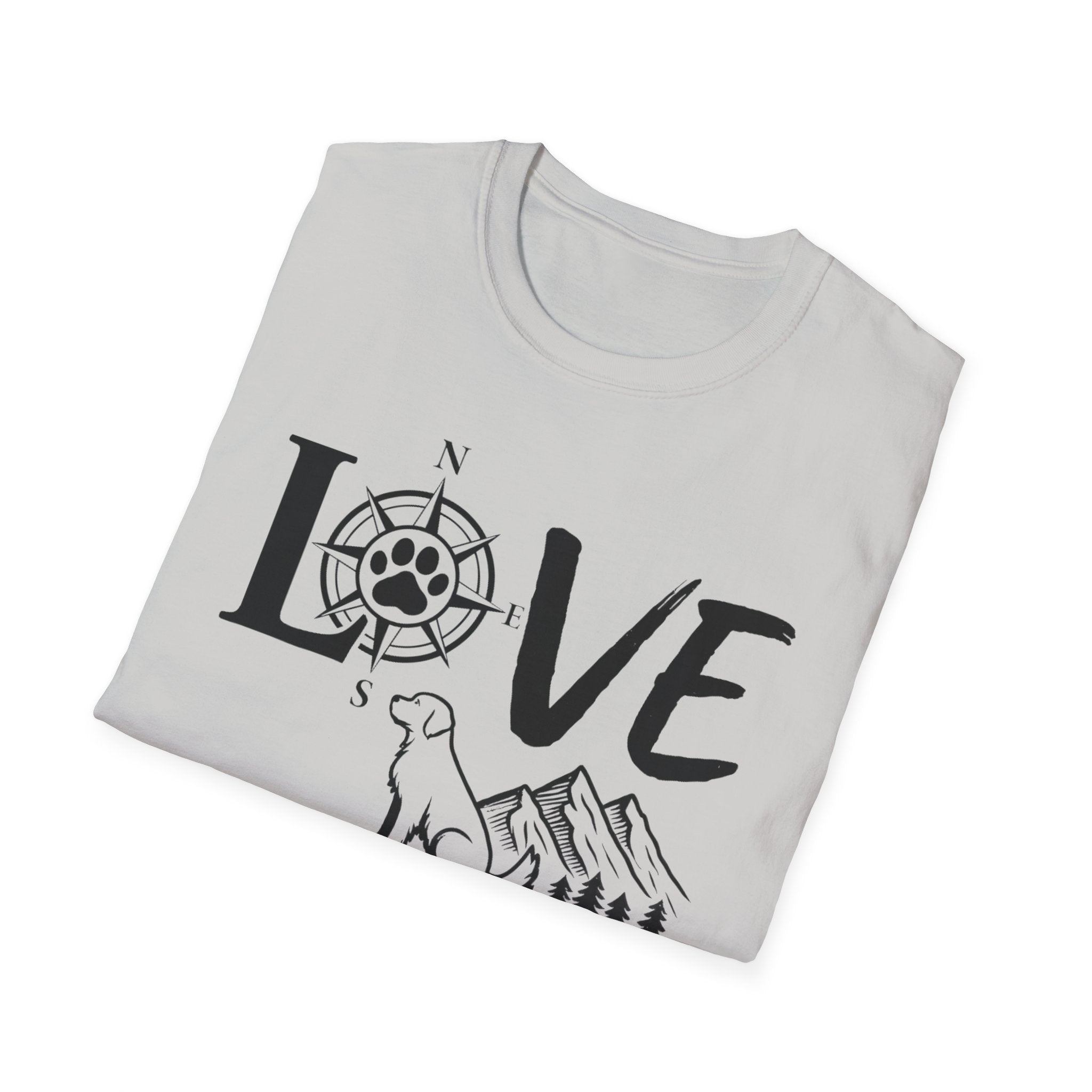 LOVE - Compass Dog T-Shirt