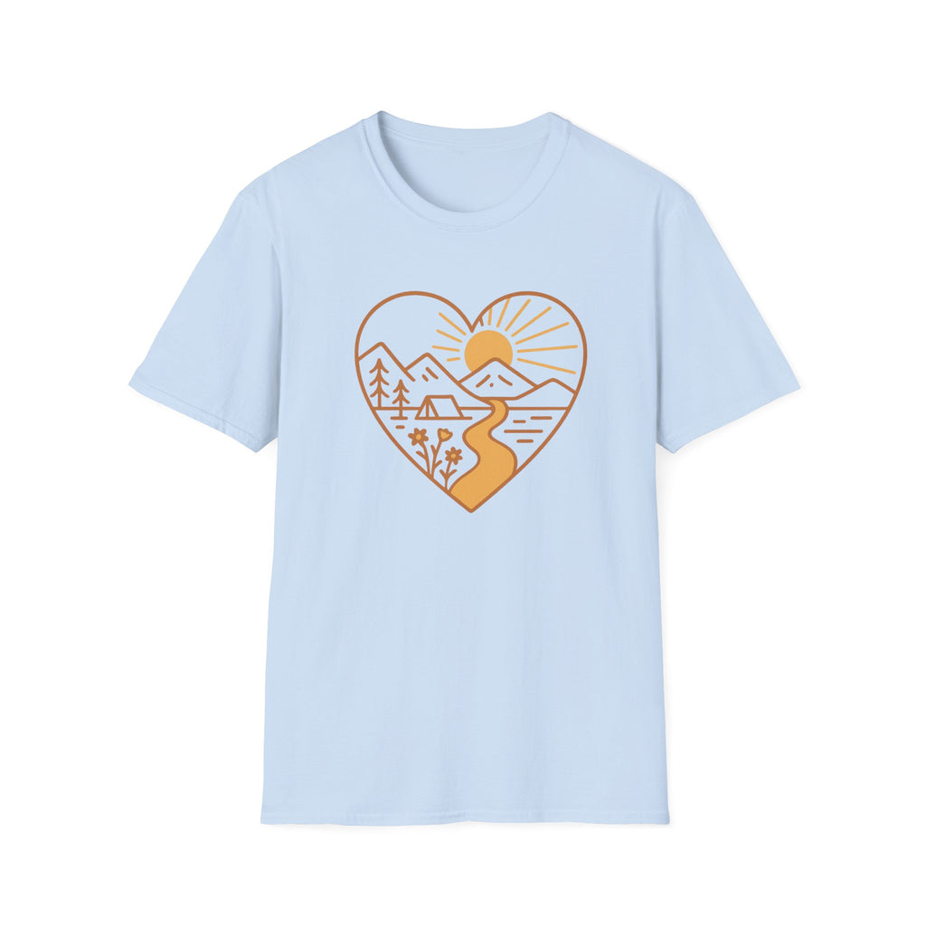 Nature-Inspired Heart T-Shirt