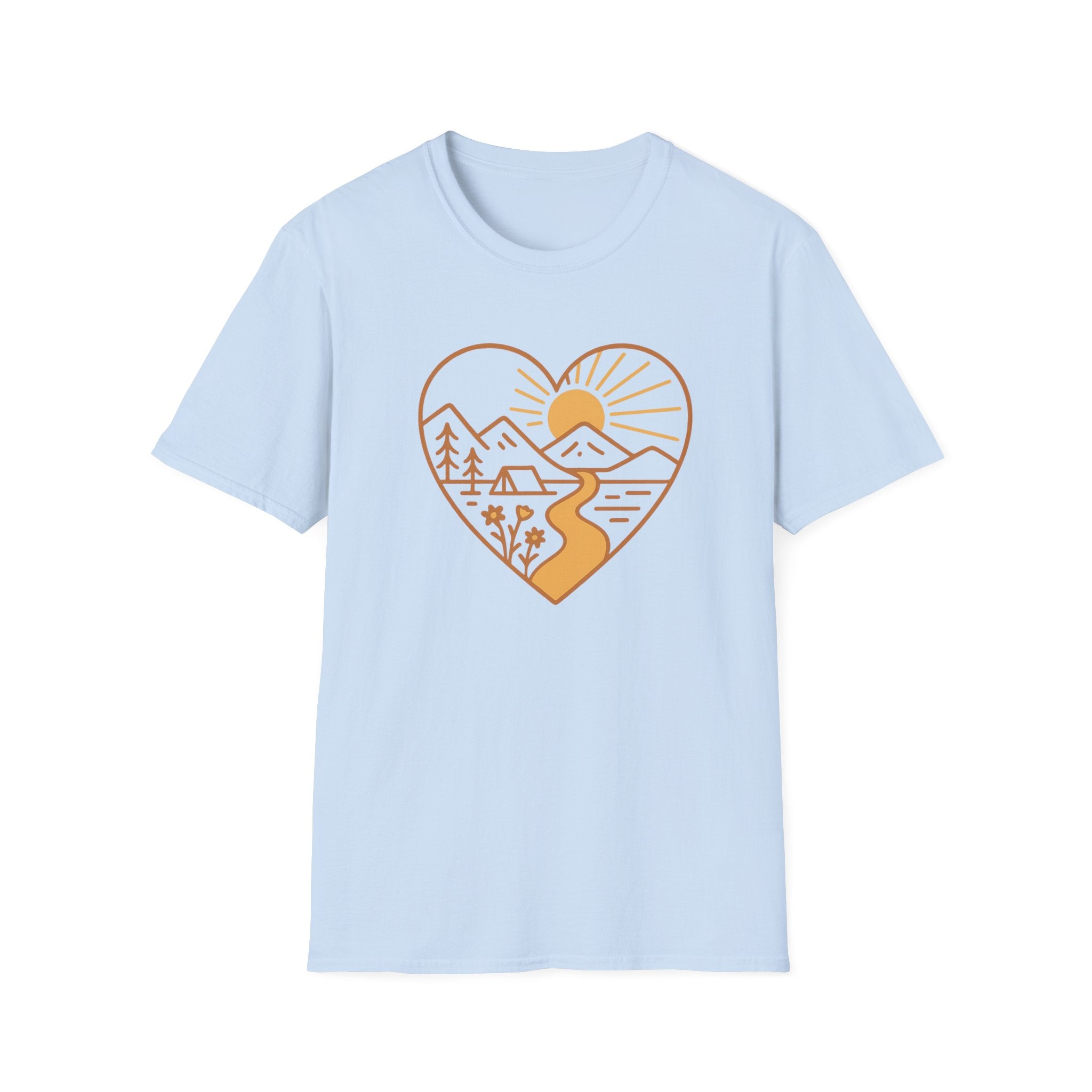 Nature-Inspired Heart T-Shirt