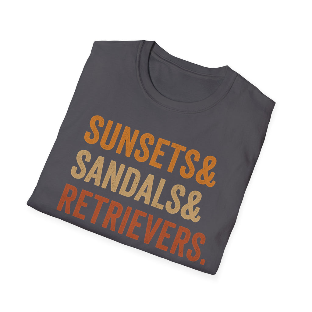 Sunsets & Sandals & Retrievers T-Shirt