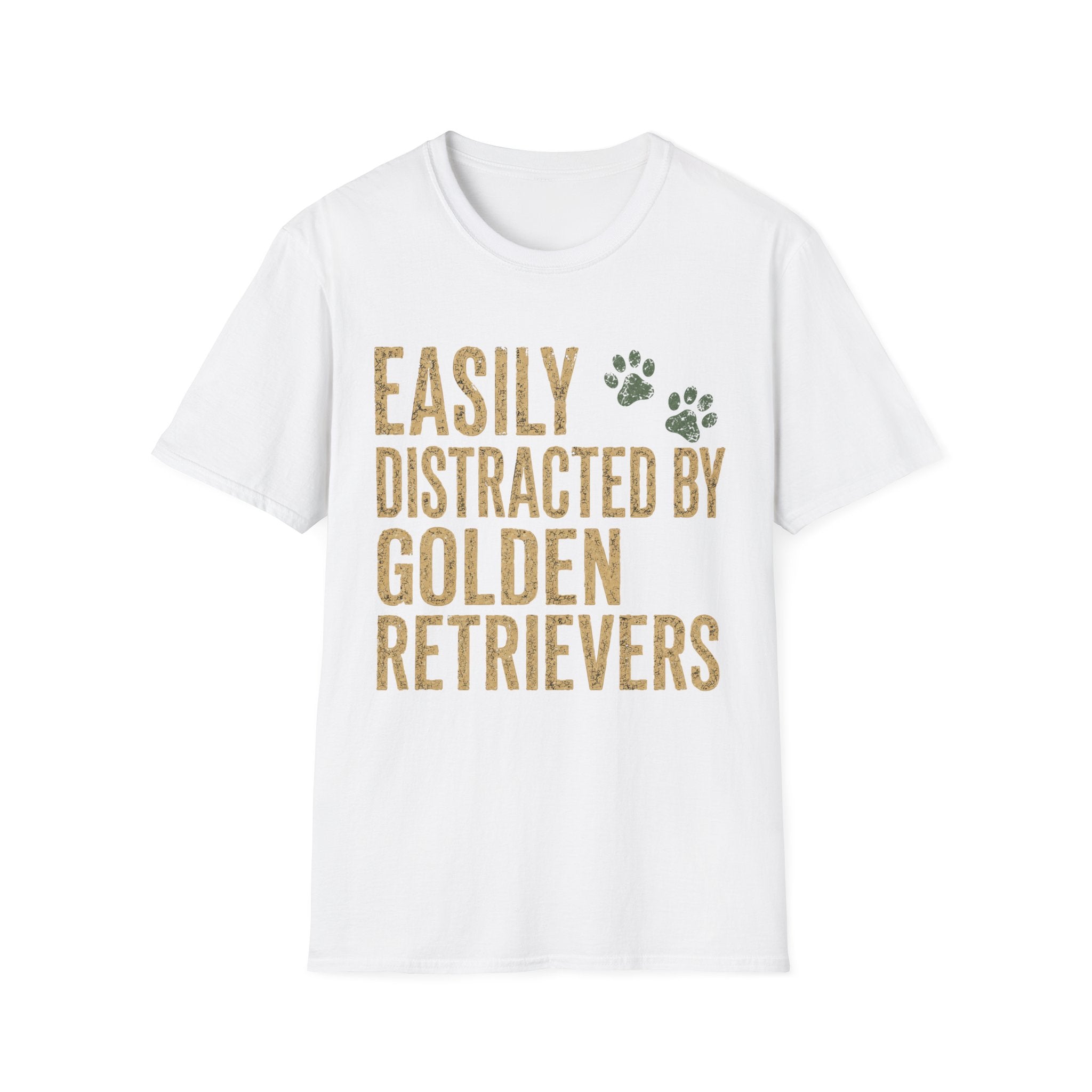 Easily Distracted by Golden Retrievers T-Shirt