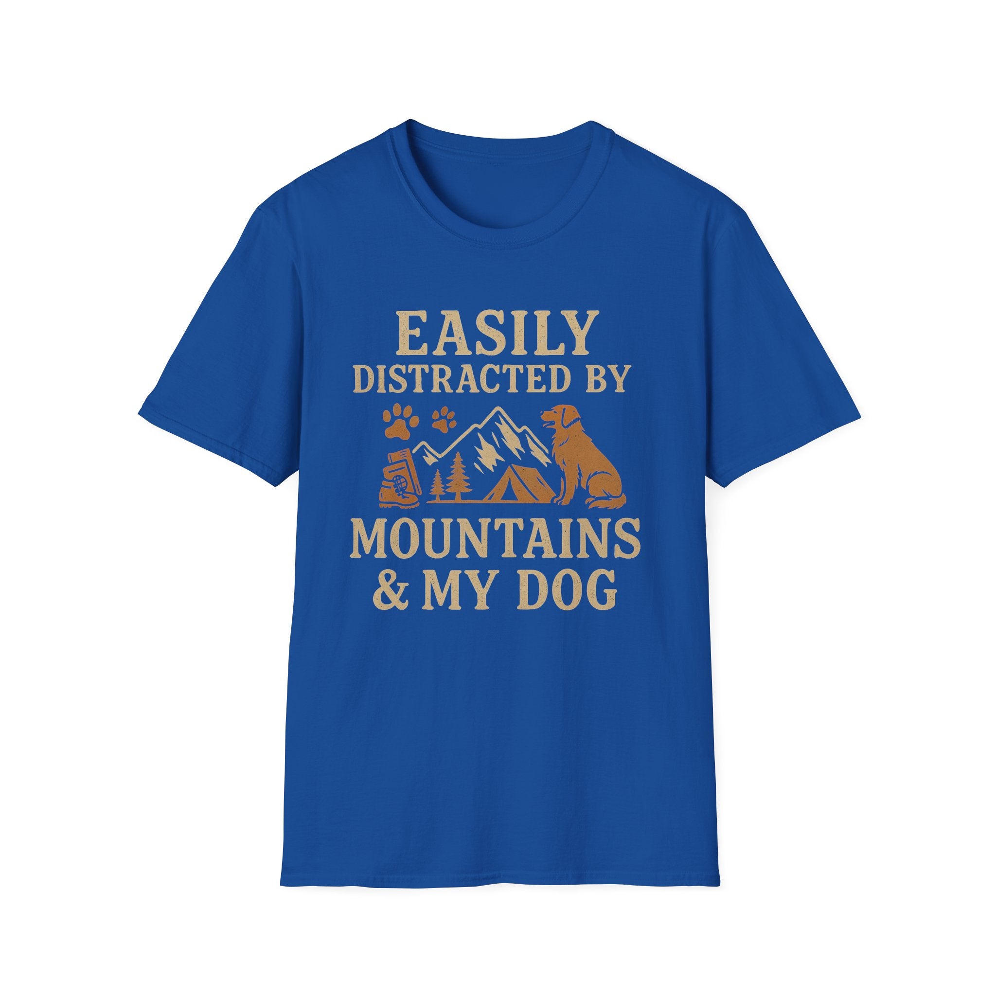 Easily Distracted By Mountains And My Dog T-Shirt