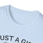 Girl and Dog Chasing Sunsets T-Shirt