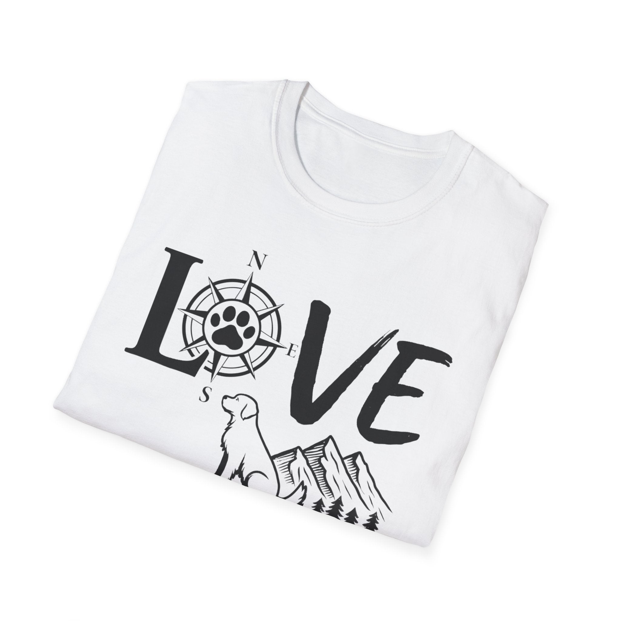 LOVE - Compass Dog T-Shirt