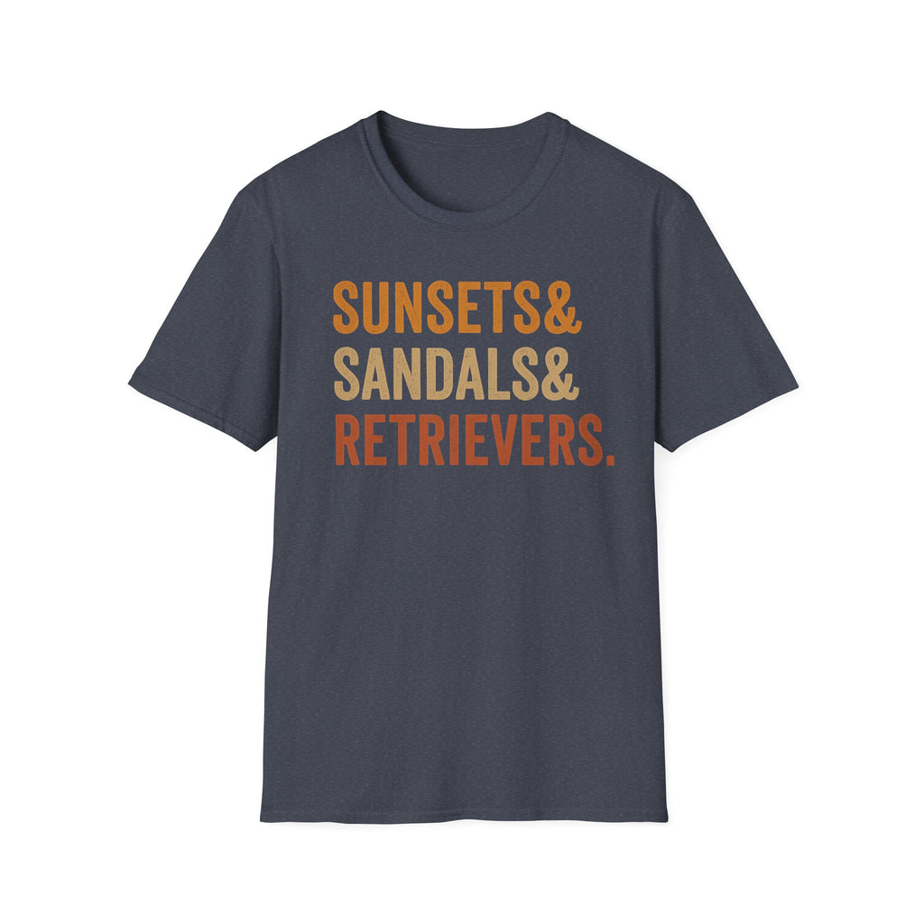 Sunsets & Sandals & Retrievers T-Shirt
