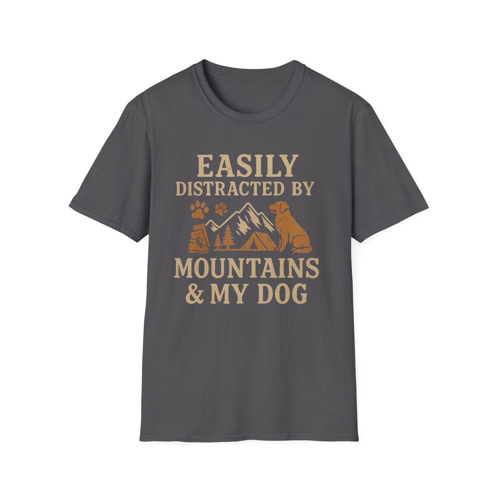 Easily Distracted By Mountains And My Dog T-Shirt
