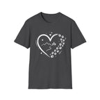 Dog Lover Heart Mountain T-Shirt