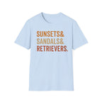 Sunsets & Sandals & Retrievers T-Shirt