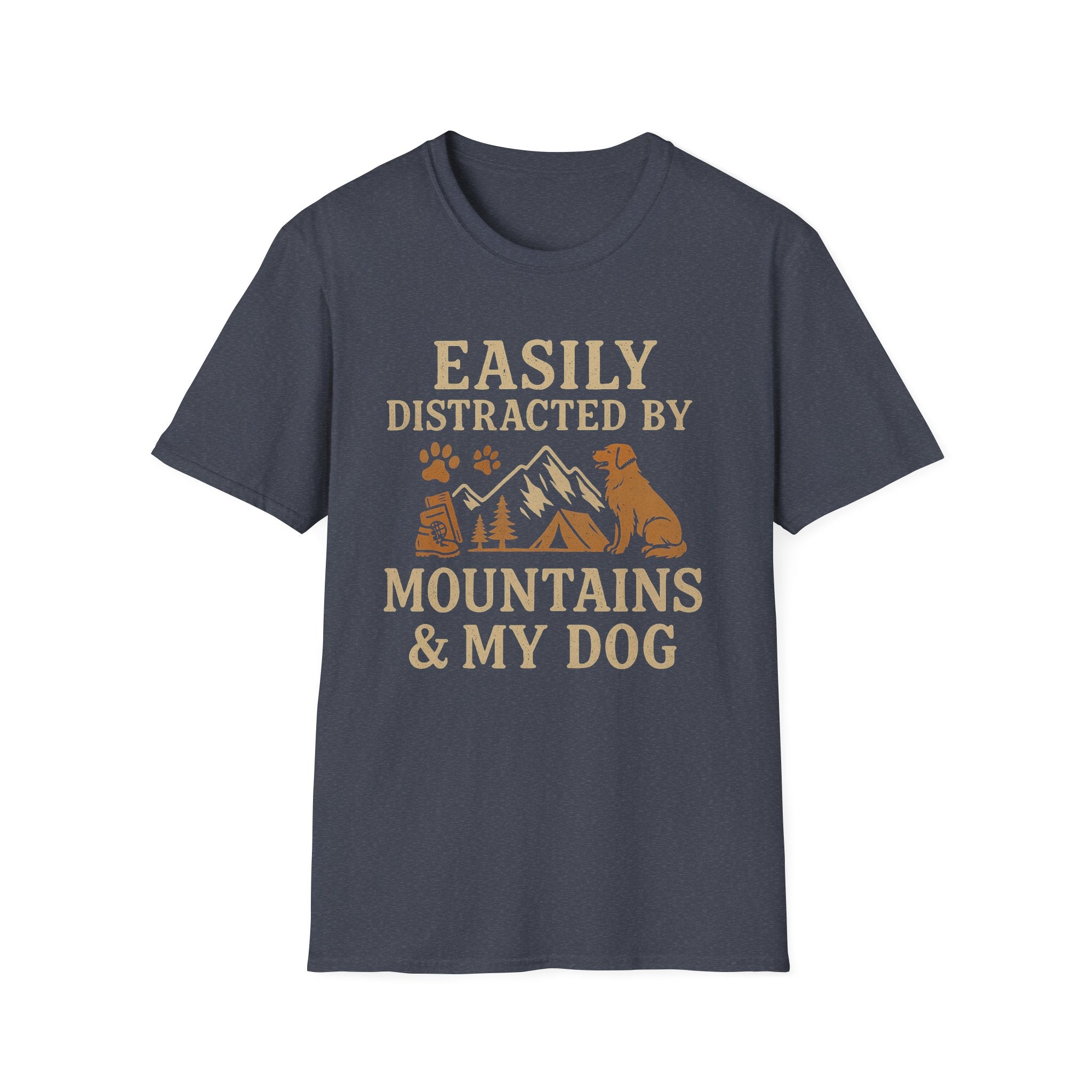 Easily Distracted By Mountains And My Dog T-Shirt