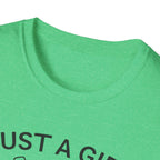 Girl and Dog Chasing Sunsets T-Shirt