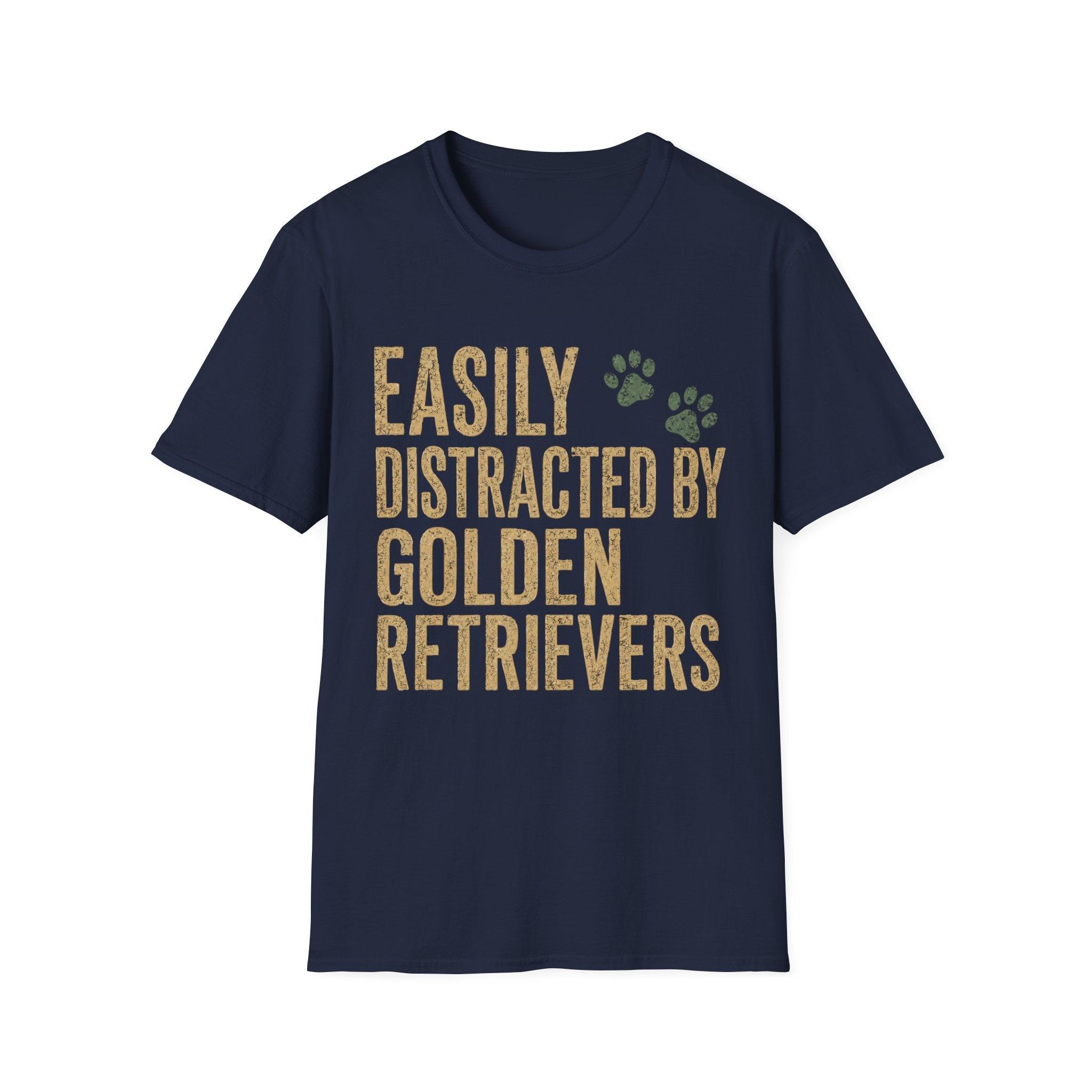 Easily Distracted by Golden Retrievers T-Shirt
