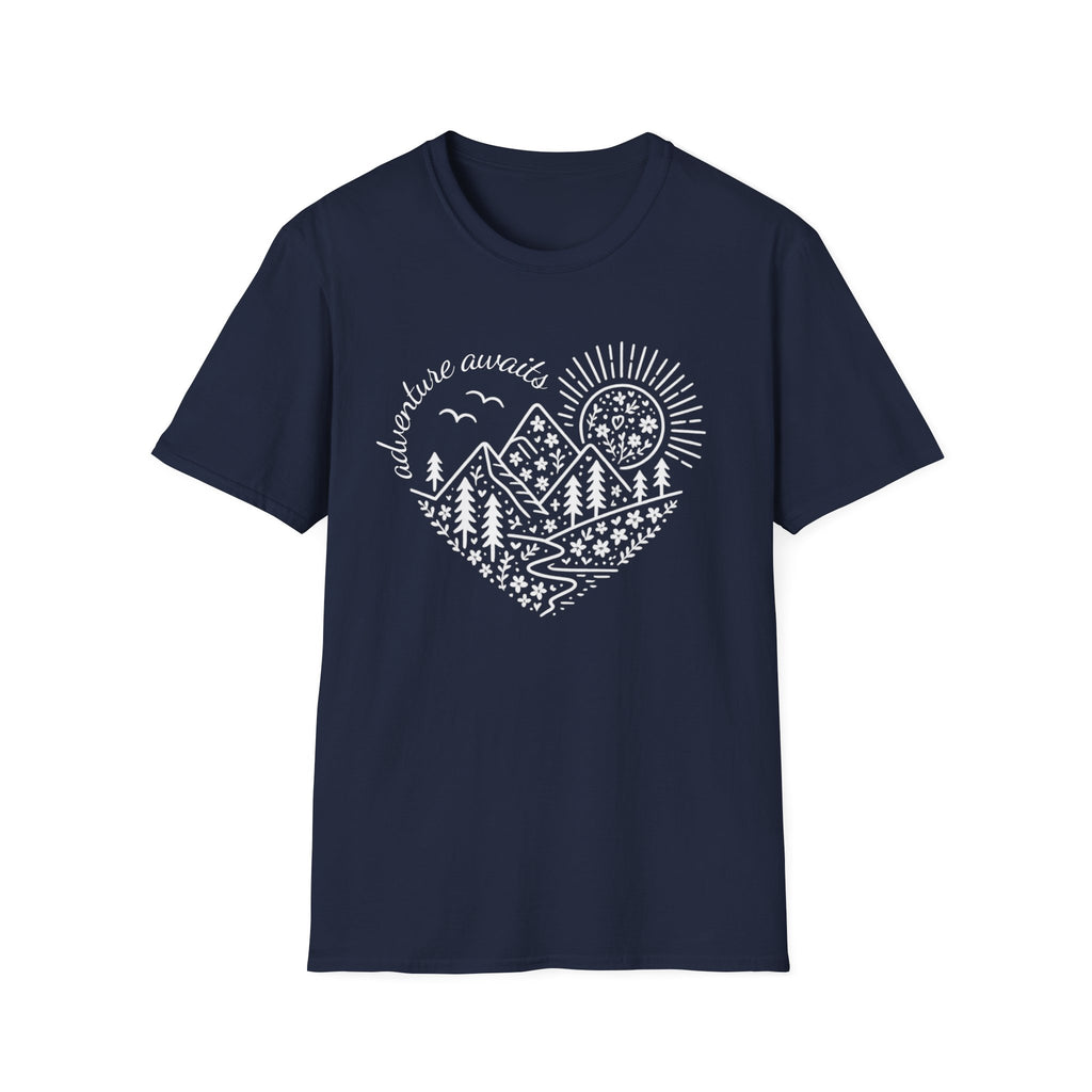 Adventure Awaits Heart T-Shirt